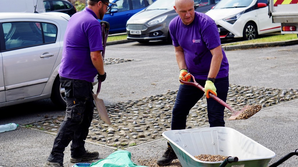Yorkshire Housing staff working in the community