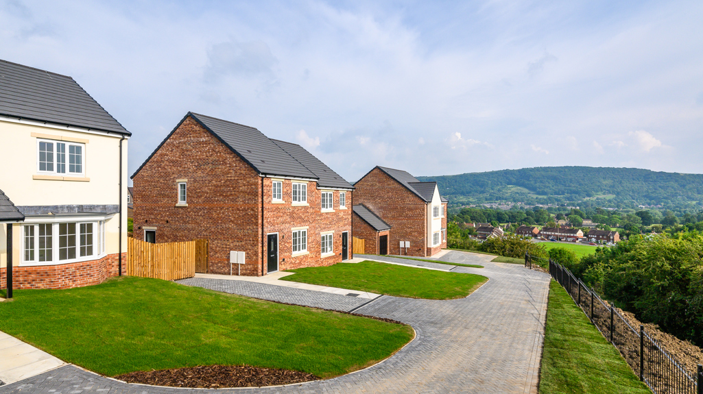 Artist's impression of a housing estate