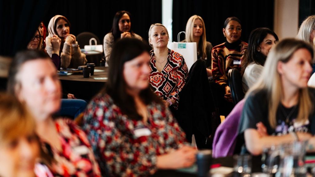 Group of women at a conference