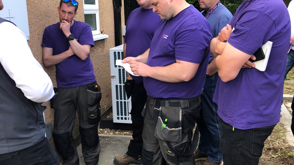 A group of Yorkshire Housing colleagues in the community