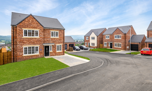 Image of housing sites including detached and semi detached